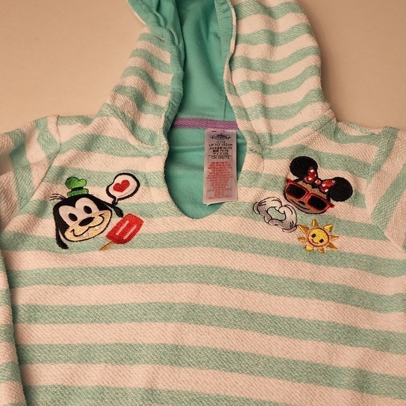 𝅺Disney Friends Disney Store Bathing Suit CoverUp Kids‎ Size 11/12 Embroidered - Picture 2 of 8